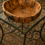 کاسه میوه‌خوری چوبی روستیک 2