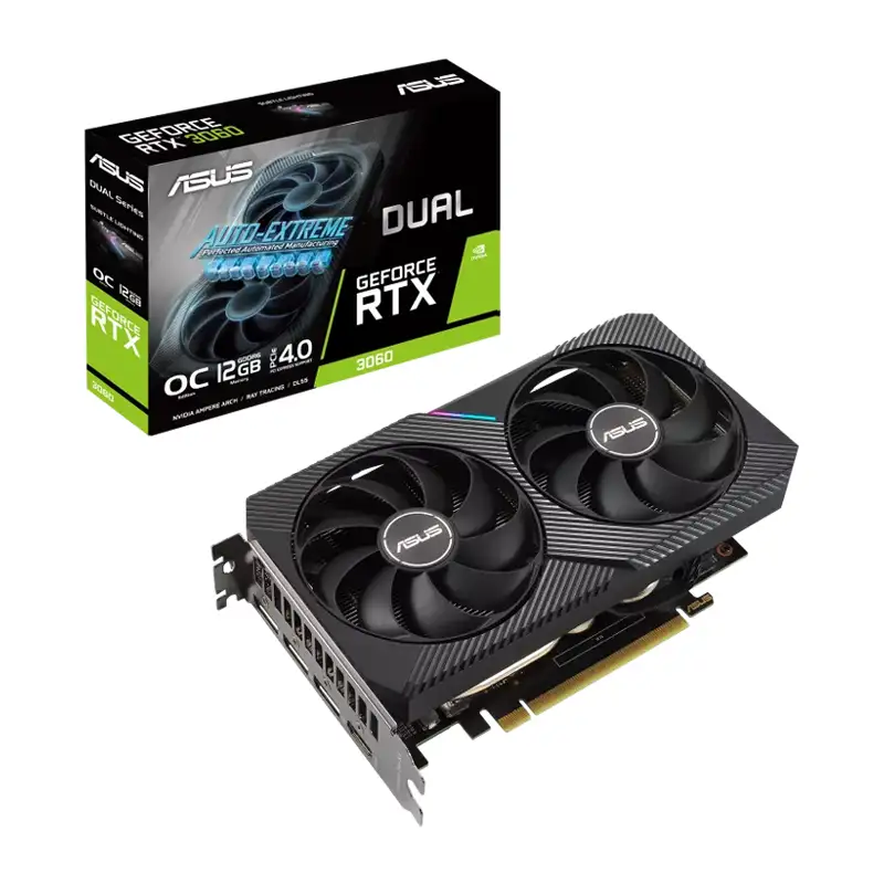 کارت گرافیک ایسوس GeForce RTX 3060 Dual OC Edition 12GB GDDR6